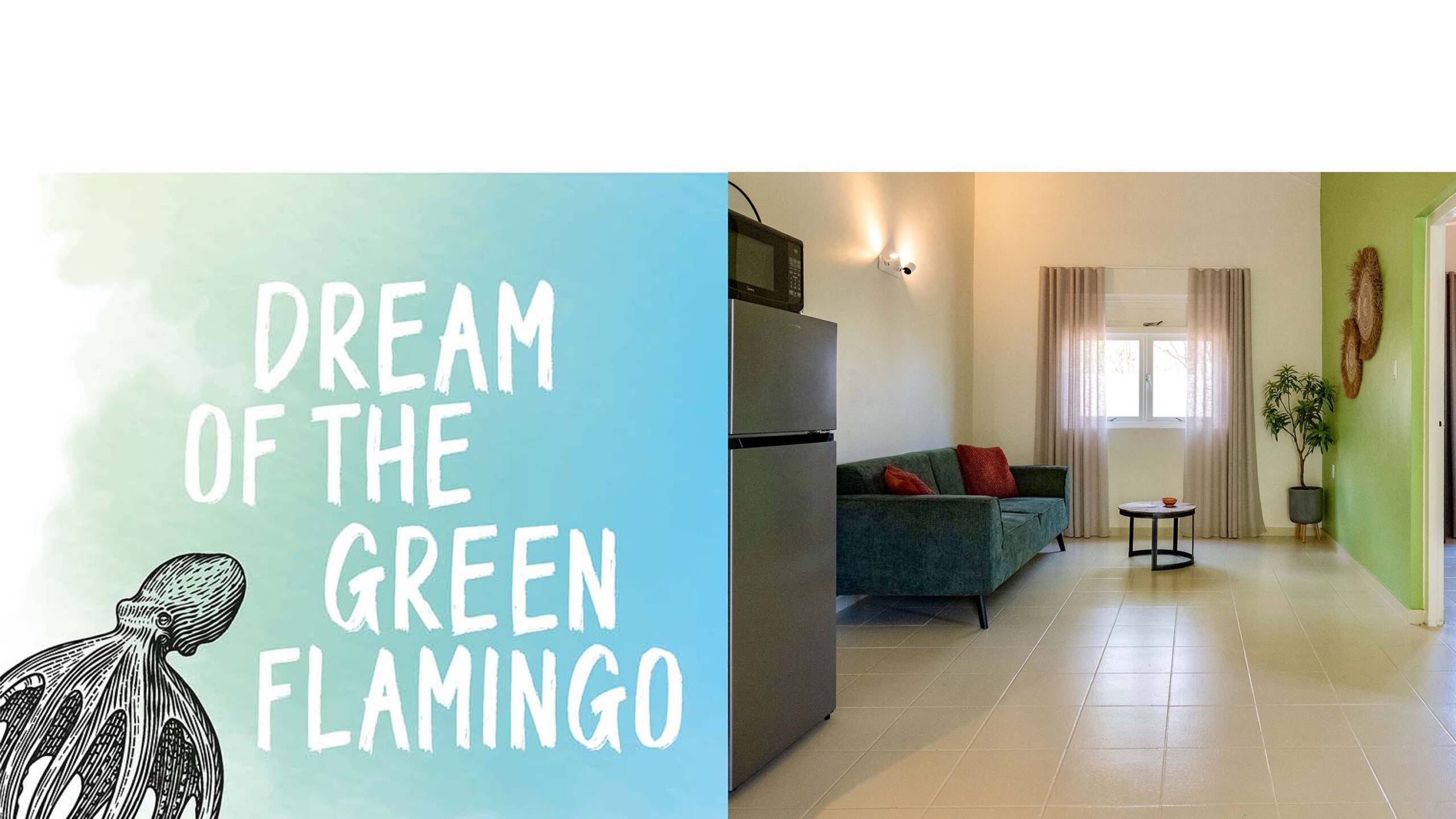 Dream of the Green Flamingo | Curacao Holiday Park - Bungalow - Apartment - living room