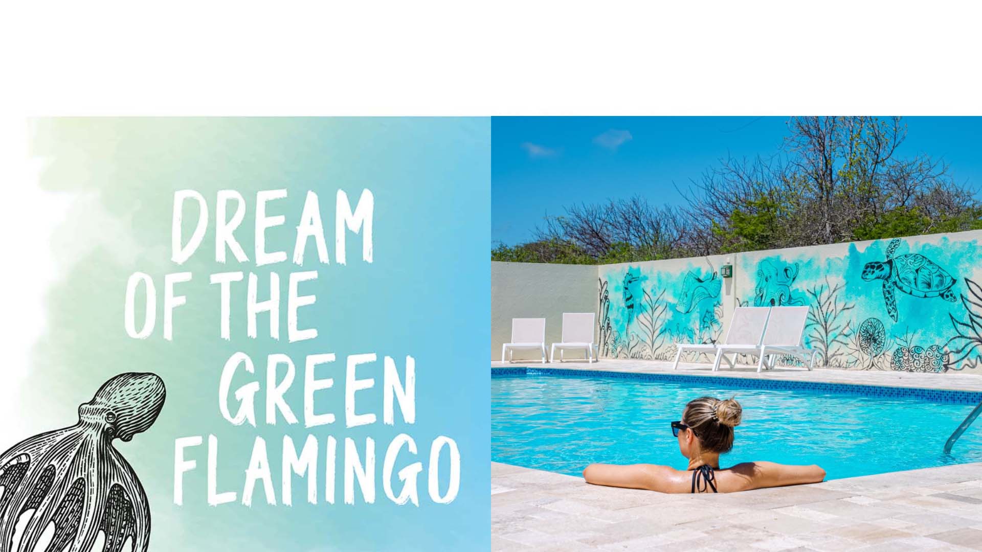 Dream of the Green Flamingo Pool - Signature